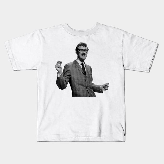 Buddy Holly Kids T-Shirt by TheMusicFav